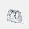 GIRL PURSE / CLUTCH SILVER METALLIC