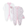 ROMPER GIRLS PK-2 & HAT PINK FLORAL