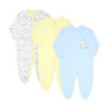 ROMPER GIRLS PK-3 YELLOW FLORAL DOTTED