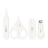 NAIL CLIPPER SET WHITE PK 4