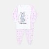 NEWBORN SUIT GIRLS PINK & WHITE CROWN THEME