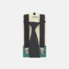 SUSPENDER WITH TIE BLACK