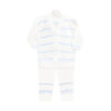 WOOLEN SUIT BLUE KNITTED
