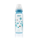PIGEON SLIM NECK FEEDER CLEAR RPP 240 ML BLUE