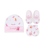CAP SET PINK CIRCUS TEDDY