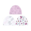 BABY CAPS PK-3 MAUVE SWAN