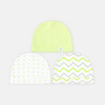 BABY CAPS PK-3 GREEN SUMMER