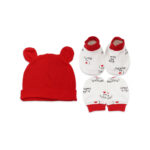 CAP SET RED I HEART MY DADDY