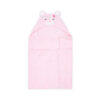 BATH TOWEL PINK BEAR HOODED GIRL