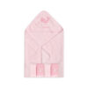 BATH TOWEL & FACE TOWEL PK-4 BABY PINK LOVE MOMMY WHALES