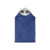 BATH TOWEL BLUE FOXY SUPERHERO HOODED