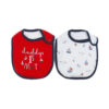 RED DADDY'S 1ST MATE BOY BIBS PK-2