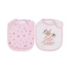 MULTI-COLOR FLORAL LITTLE SISTER BIBS PK-2