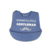 SILICONE BIB BLUE LITTLE GENTLEMAN
