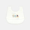 SILICONE BIB FARM TRACTOR WHITE