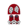 BOOTIES & CAP RED BOW