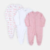 ROMPER GIRLS PK-3 PINK PEACH FLORAL
