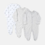 ROMPER BOYS PK-3 GREY ELEPHANT