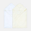 BATH TOWEL PK-2 YELLOW / WHITE