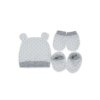 CAP SET WITH MITTEN & BOOTIES