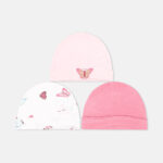 BABY CAPS PK-3 BUTTERFLY