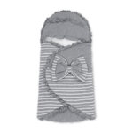 CARRY NEST GREY STRIPED BOW