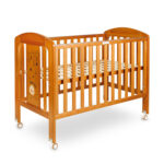 WOODEN COT BROWN
