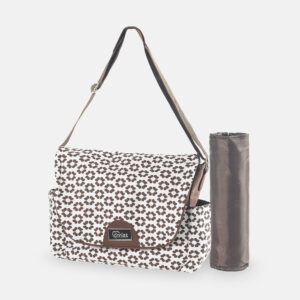 TINNIES BABY DIAPER BAG BROWN FLORAL