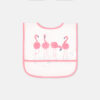 EASY CLEAN BIB FLAMINGO WASHABLE
