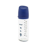 WIDE NECK GLASS FEEDER 240ML - BLUE