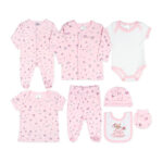 BABY GIRL GIFT SET PINK LITTLE SISTER FLORAL