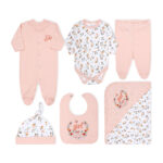 BABY GIRL GIFT SET PEACH FLORAL