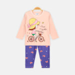GIRL NIGHT SUIT PINK BICYCLE