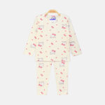GIRL NIGHT SUIT CREAMY KITTY HEART