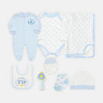 BABY BOYS GIFT SET GREY ELEPHANT