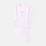 NEWBORN SUIT GIRLS PINK TEDDY BEAR WITH BOW