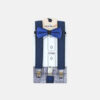 SUSPENDER WITH BOW BLUE