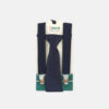 SUSPENDER WITH TIE NAVY BLUE