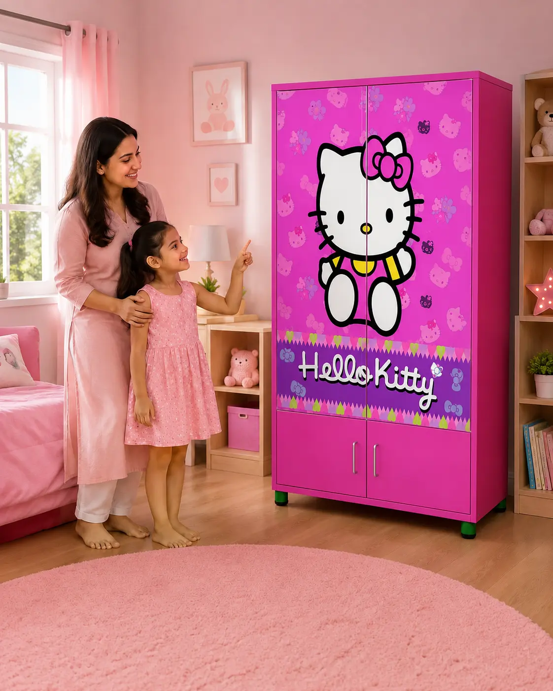 6.5 feet kids almirah wardrobe smilebaby.pk